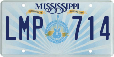 MS license plate LMP714