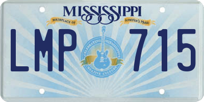 MS license plate LMP715
