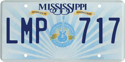MS license plate LMP717