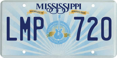 MS license plate LMP720