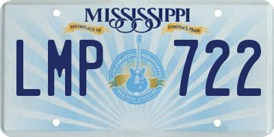 MS license plate LMP722