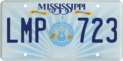 MS license plate LMP723