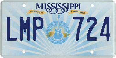 MS license plate LMP724