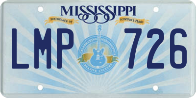 MS license plate LMP726
