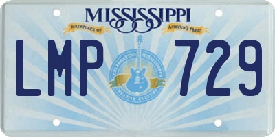 MS license plate LMP729