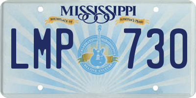 MS license plate LMP730