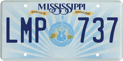 MS license plate LMP737