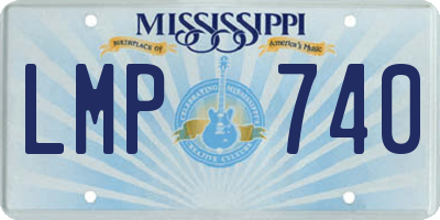 MS license plate LMP740