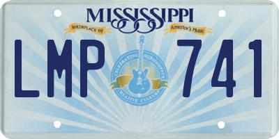 MS license plate LMP741