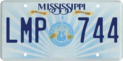 MS license plate LMP744