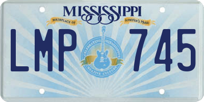 MS license plate LMP745