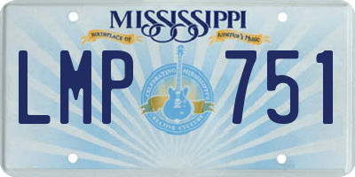 MS license plate LMP751