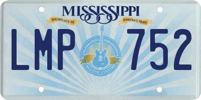 MS license plate LMP752