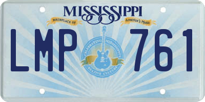 MS license plate LMP761