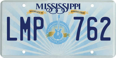 MS license plate LMP762