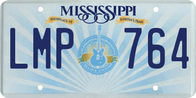 MS license plate LMP764