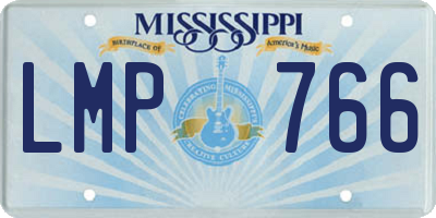 MS license plate LMP766