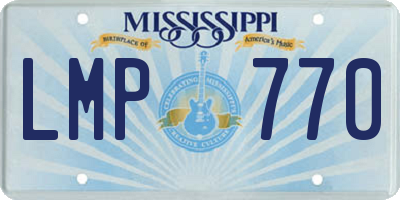 MS license plate LMP770