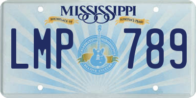MS license plate LMP789