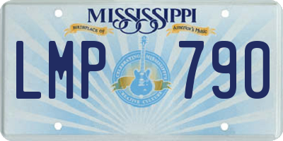 MS license plate LMP790