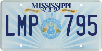 MS license plate LMP795