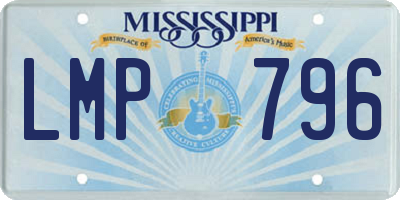 MS license plate LMP796