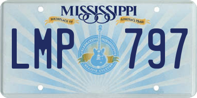 MS license plate LMP797