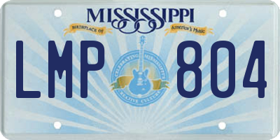 MS license plate LMP804