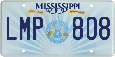 MS license plate LMP808