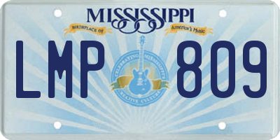 MS license plate LMP809