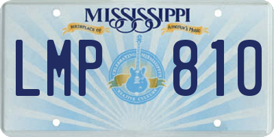 MS license plate LMP810