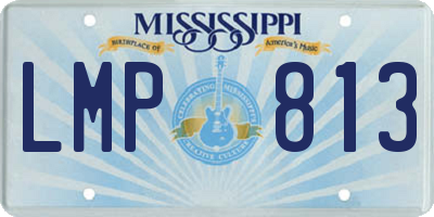 MS license plate LMP813