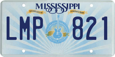 MS license plate LMP821