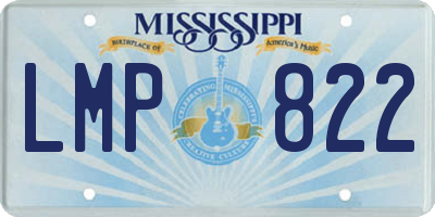 MS license plate LMP822
