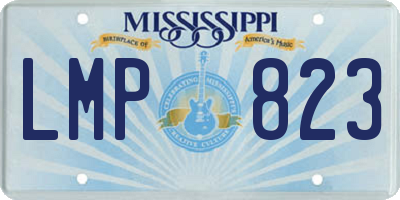 MS license plate LMP823