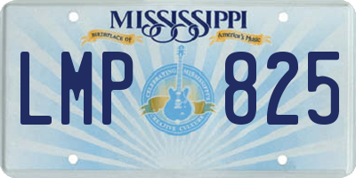 MS license plate LMP825