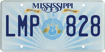 MS license plate LMP828