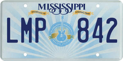 MS license plate LMP842