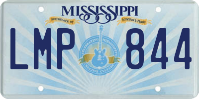 MS license plate LMP844