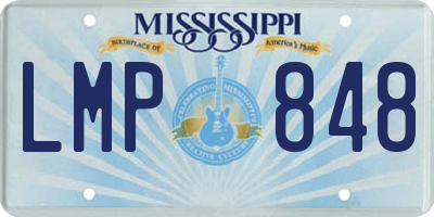 MS license plate LMP848