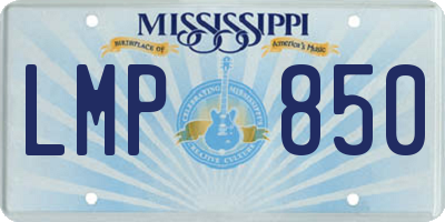 MS license plate LMP850