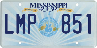 MS license plate LMP851
