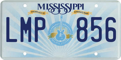 MS license plate LMP856