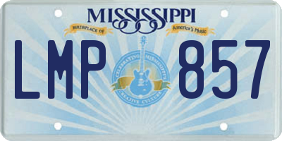 MS license plate LMP857