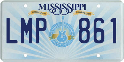 MS license plate LMP861