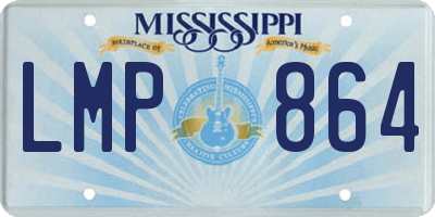 MS license plate LMP864
