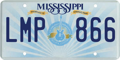 MS license plate LMP866