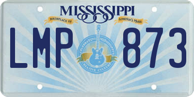 MS license plate LMP873