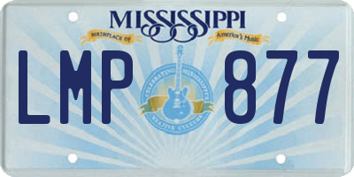 MS license plate LMP877