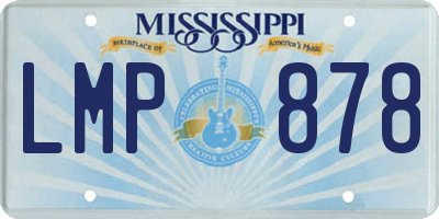 MS license plate LMP878
